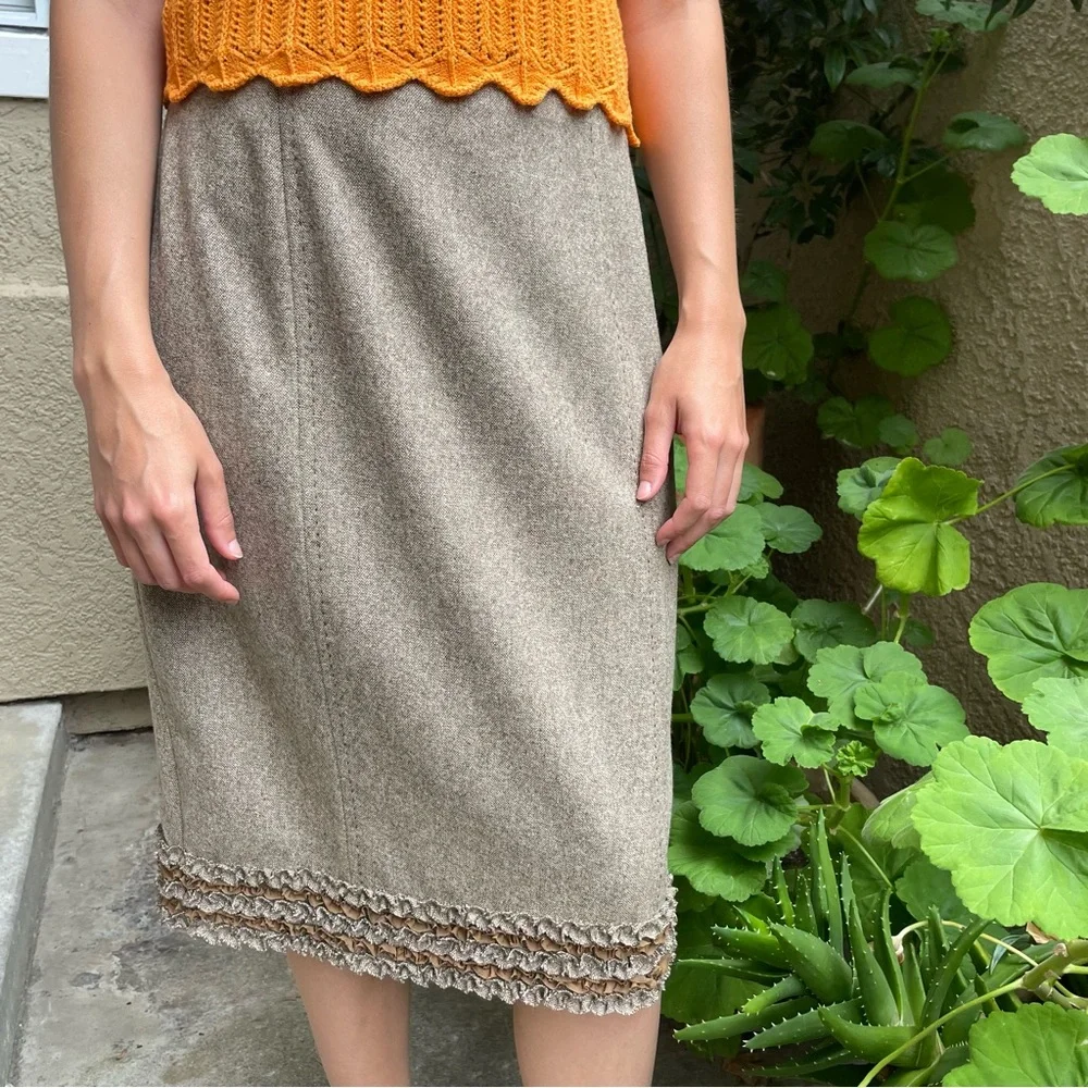 New multicolored SoCa St. John wool skirt